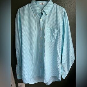 Peter Millar Sky Blue Striped Button Down Shirt